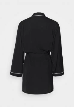 Anna Field AMANDA SATIN DRESSING GOWN - Albornoz - Black, Mujer -Anna Field Moda 02d6ba585165492c8f07ab44f0a3d177