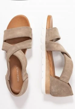Anna Field LEATHER - Sandalias Con Plataforma - Beige, Mujer -Anna Field Moda 04be52e5ec494fee8f4240ea9c0ac869