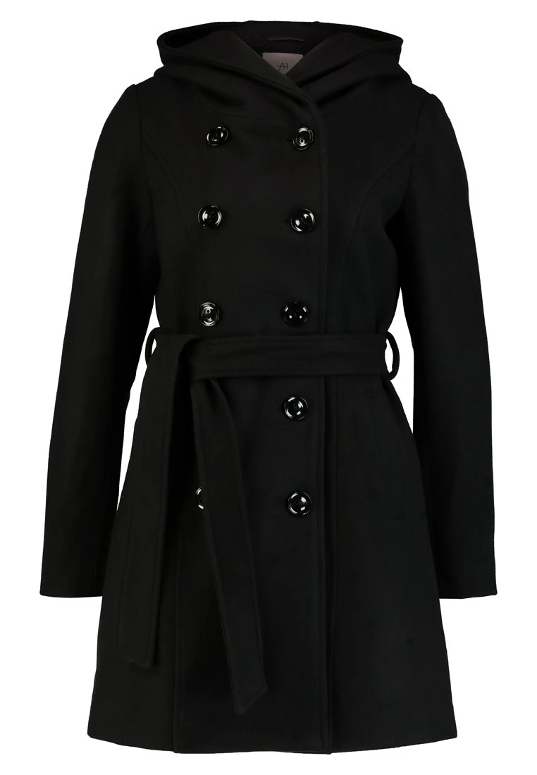 Anna Field DOUBLE BREASTED COAT WITH HOOD - Abrigo Clásico - Black, Mujer 8 Anna Field DOUBLE BREASTED COAT WITH HOOD - Abrigo Clásico - Black, Mujer - Imagen 6