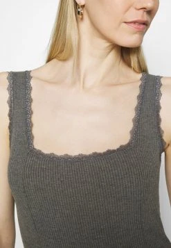 Anna Field Top - Mottled Dark Grey, Mujer -Anna Field Moda 093194c446504173acaead48343ddac5