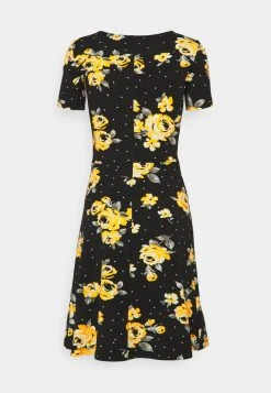 Anna Field Vestido Ligero - Black/yellow, Mujer -Anna Field Moda 0acbdf91f6764b75a7dabe36c6081809