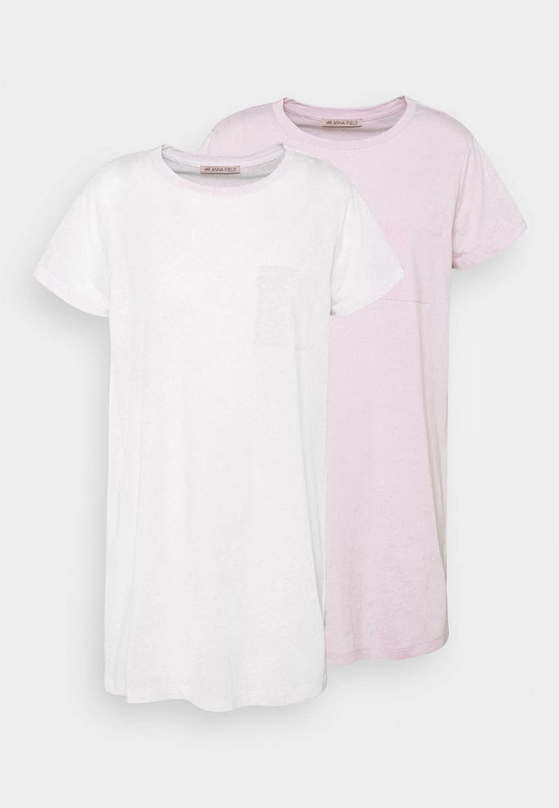 Anna Field 2 PACK - Camisón - White/purple, Mujer 9 Anna Field 2 PACK - Camisón - White/purple, Mujer - Imagen 7