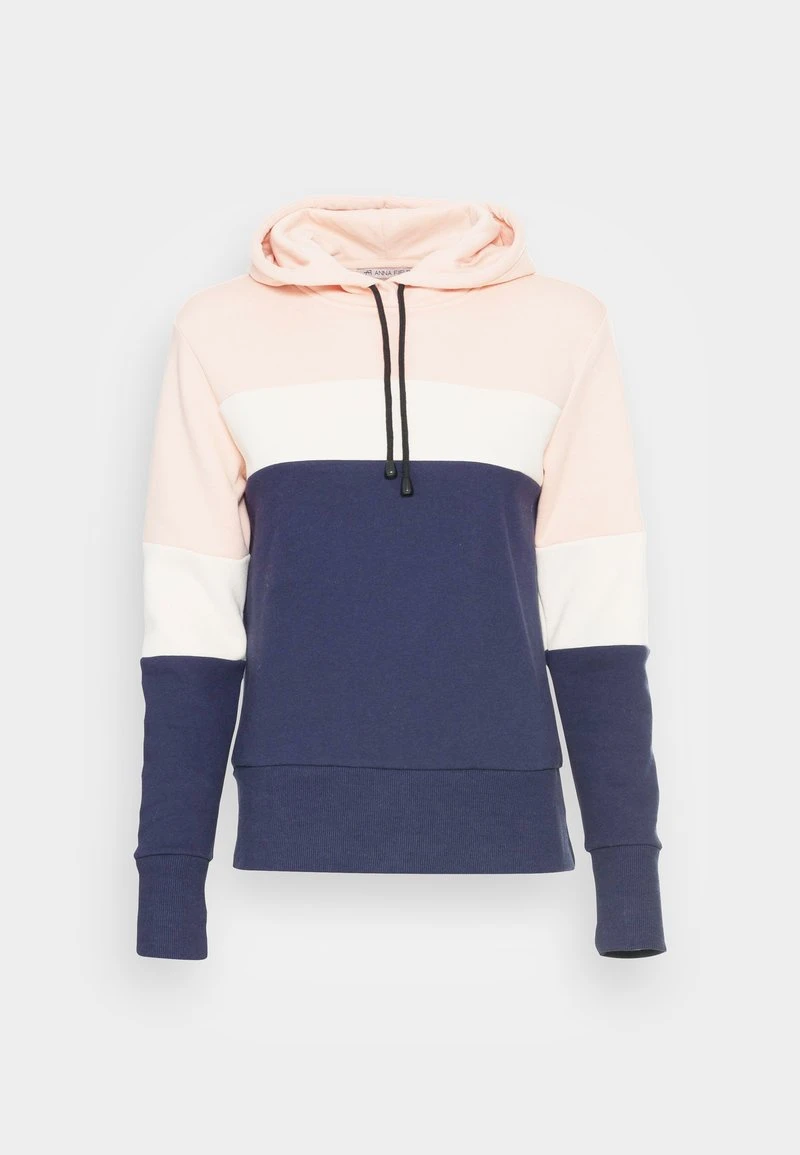 Anna Field HOODED SWEATSHIRT - Jersey Con Capucha - Dark Blue-red-pink, Mujer 6 Anna Field HOODED SWEATSHIRT - Jersey Con Capucha - Dark Blue-red-pink, Mujer - Imagen 4