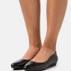 Anna Field LEATHER - Bailarinas - Black, Mujer