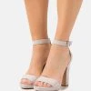 Anna Field Sandalias De Tacón - Light Grey, Mujer