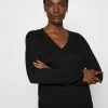 Anna Field BASIC- SOFT V-NECK - Jersey De Punto - Black, Mujer -Anna Field Moda 0ecd78d4dc4a4339ba0670e464280032