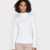 Anna Field PERKIN NECK LONGSLEEVE - Camiseta De Manga Larga - White, Mujer