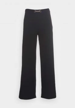 Anna Field WIDE LEG PANTS WITH DETAIL - Pantalones - Black, Mujer -Anna Field Moda 0ffae09c09b84d21a208fbd510267263
