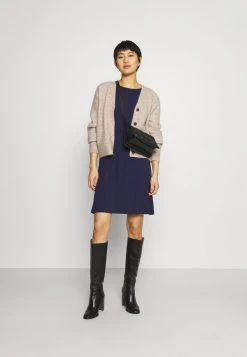 Anna Field Mini Waisted Basic Dress - Vestido Ligero - Dark Blue, Mujer -Anna Field Moda 105a6818eecb404182db77a74e738bb8