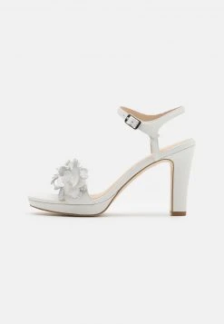 Anna Field LEATHER - Sandalias De Tacón - White, Mujer -Anna Field Moda 133fb4804c314eaca12ca600ff0621b4