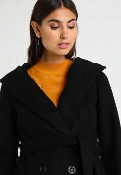 Anna Field DOUBLE BREASTED COAT WITH HOOD - Abrigo Clásico - Black, Mujer 12 Anna Field DOUBLE BREASTED COAT WITH HOOD - Abrigo Clásico - Black, Mujer -Anna Field Moda 1368dcaad823495797ed6a2bcf48e1b0