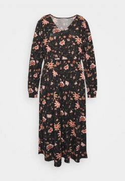 Anna Field Vestido Informal - Black/pink/orange, Mujer -Anna Field Moda 14cc5b031f6c45558eed59439883c1a8
