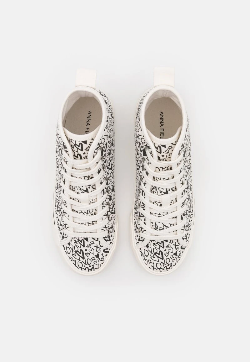 Anna Field LOVE - Zapatillas Altas - Black/white, Mujer 8 Anna Field LOVE - Zapatillas Altas - Black/white, Mujer - Imagen 6