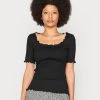 Anna Field Camiseta Básica - Black, Mujer -Anna Field Moda 163c0e30103f4ff9874debef91f7174d