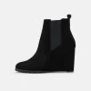 Anna Field LEATHER WINTER BOOT - Wedge Ankle Boots - Botines De Tacón - Black, Mujer -Anna Field Moda 19c10b30333c4b2b9da1e3bbbe7642b0