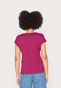 Anna Field Camiseta Básica - Dark Red, Mujer -Anna Field Moda 1b635fc7ed344bbab274595bacd61ad7