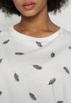 Anna Field MANDALA FEATHER TEE - Camiseta Estampada - White, Mujer -Anna Field Moda 1c14fd55901a4bd999f60c1e3e3caaa2