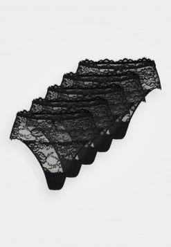 Anna Field 5PP HIGH RISE LACE THONG - Tanga - Black, Mujer -Anna Field Moda 1d7323e8540d4a6dba0ff1fa79eb0047