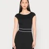 Anna Field Vestido Ligero - Black/white, Mujer