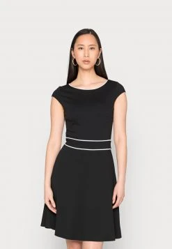 Anna Field Vestido Ligero - Black/white, Mujer