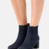 Anna Field LEATHER - Botines - Dark Blue, Mujer -Anna Field Moda 1eca57546535474f8c090d617e11cdb1