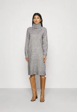 Anna Field Vestido De Punto - Mottled Dark Grey, Mujer