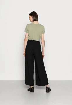 Anna Field TEXTURED LIGHTWEIGHT PALAZZO PANT - Pantalones - Black, Mujer -Anna Field Moda 208b61a51002495d987dee9a2d1ee9e8