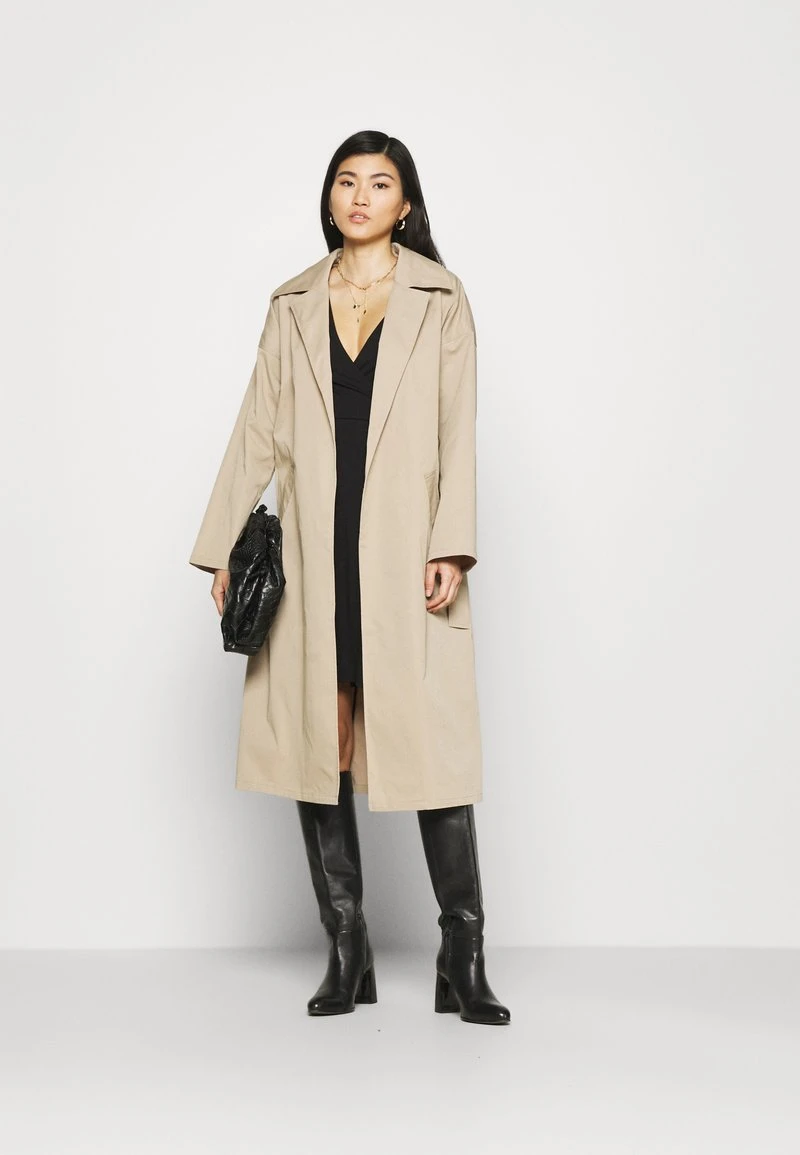 Anna Field Quarter Sleeves Wrap Mini Dress - Vestido Ligero - Black, Mujer 4 Anna Field Quarter Sleeves Wrap Mini Dress - Vestido Ligero - Black, Mujer - Imagen 2