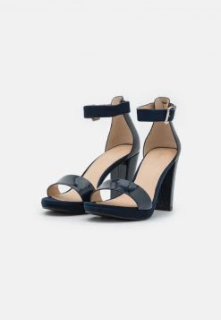 Anna Field LEATHER - Sandalias De Tacón - Dark Blue, Mujer -Anna Field Moda 232933bc42b24c1280d62541477eaed3