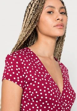 Anna Field Vestido Ligero - Dark Red/white, Mujer -Anna Field Moda 24b3d6d865fa4ffab4ad31a3d4d79510