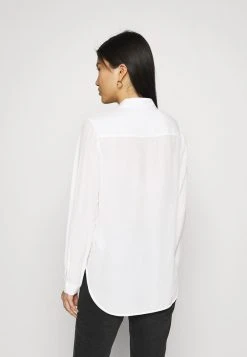 Anna Field Basic Blouse With Front Pockets - Camisa - Offwhite, Mujer -Anna Field Moda 25b2dcdd81114e48bf79bfc23d5bd020