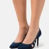 Anna Field LEATHER - Tacones - Dark Blue, Mujer