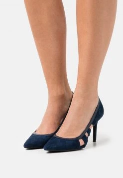 Anna Field LEATHER - Tacones - Dark Blue, Mujer