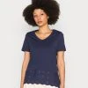 Anna Field Camiseta Básica - Dark Blue, Mujer -Anna Field Moda 296e997da0b546ffa2223edbe94c4cea