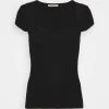 Anna Field Camiseta Básica - Black, Mujer -Anna Field Moda 29eb20d1d6da43f985c653c07a3c3924