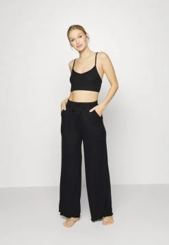 Anna Field 3 PIECE COSY RIB SET - Pijama - Black, Mujer -Anna Field Moda 2bed7d94b1584047bfb3108486cf55ac