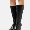 Anna Field LEATHER - Botas De Cuña - Black, Mujer -Anna Field Moda 2bffaaf78cfc4ba1a786b57fb8ee6145