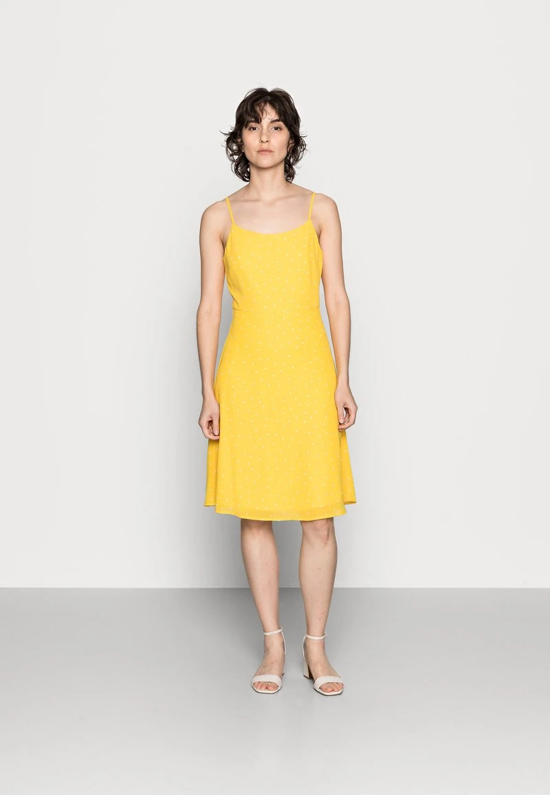 Anna Field STRAPPA FIT AND FLARE - Vestido Informal - Yellow, White, Mujer 3 Anna Field STRAPPA FIT AND FLARE - Vestido Informal - Yellow, White, Mujer