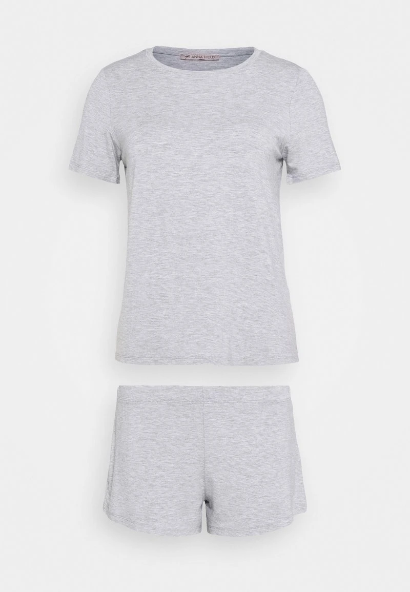 Anna Field Basic Short Set - Pijama - Light Grey, Mujer 7 Anna Field Basic Short Set - Pijama - Light Grey, Mujer - Imagen 5