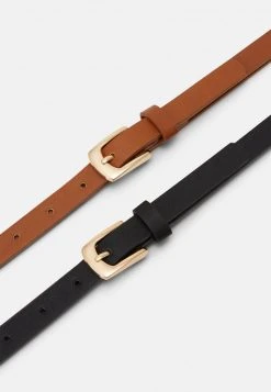 Anna Field 2 Pack - Cinturón - Black/cognac, Mujer -Anna Field Moda 2f0fc69ec8ef4af9a803b5ca19c7fa60