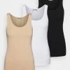 Anna Field BASIC TANK 3er Pack - Top - Black/white/nude, Mujer -Anna Field Moda 2f29a6be48564ca1a287eb0286fd7816