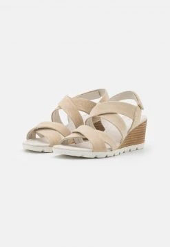 Anna Field LEATHER - Sandalias De Cuña - Beige, Mujer -Anna Field Moda 2fa6c22bbb8c4b39b3198397e3a2f89b