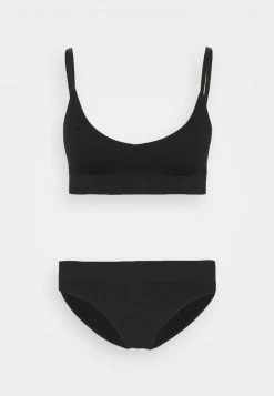 Anna Field Rib Seamless Set - Top - Black, Mujer -Anna Field Moda 31d321ff8e524680a0a94ba8fbb961e5