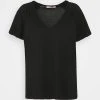 Anna Field Camiseta Básica - Black, Mujer -Anna Field Moda 33bd1743669a4f0480189e822920352e