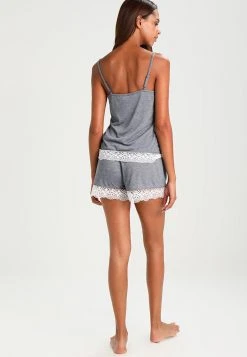 Anna Field SARAH SHORT PJ SET WITH CROCHET LACE - Pijama - Off-white/dark Blue, Mujer -Anna Field Moda 33d0e936af774883bb2b5a180610a668