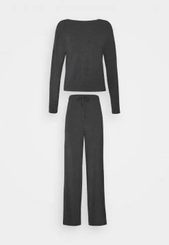Anna Field JERSEY WIDE LEG PJ SET - Pijama - Dark Grey, Mujer -Anna Field Moda 34c4b3211e1c41ff8ea8df81296bd993