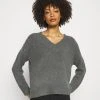 Anna Field Jersey De Punto - Mottled Dark Grey, Mujer -Anna Field Moda 35b94cd399744f56b30cf571410066e9