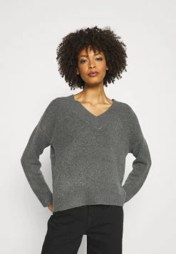 Anna Field Jersey De Punto - Mottled Dark Grey, Mujer