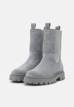 Anna Field LEATHER - Botines Con Plataforma - Grey, Mujer -Anna Field Moda 35f06d6519dd41ae850b908207e41502