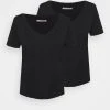Anna Field Camiseta Básica - Black, Mujer -Anna Field Moda 38797e8e175f4261876f959713edfbed
